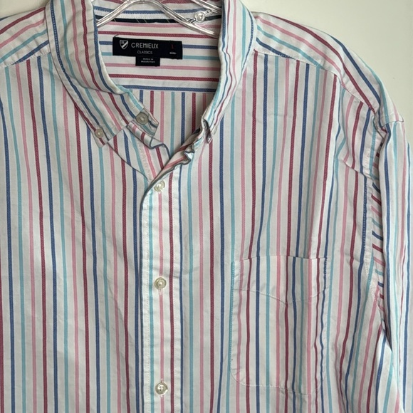 Cremieux Classics pastel long sleeve pocket button down - Picture 2 of 11